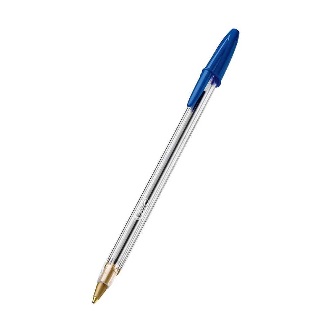 Caneta esferográfica cristal 1.0mm media azul BIC -1 UN