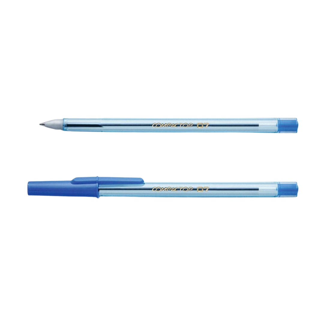 Caneta Esferográfica, Compactor Azul 0.7 mm - 1 UN